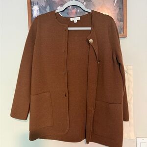 J. Crew Chestnut Knit Cardigan
